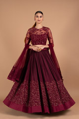 Wine Red Lehenga Set3520 video